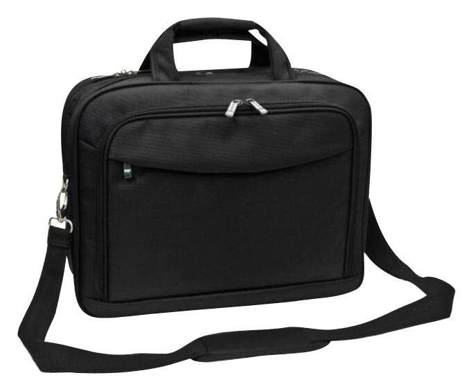 Sumdex - Check-Quick Laptop Briefcase - Black - Larger Front