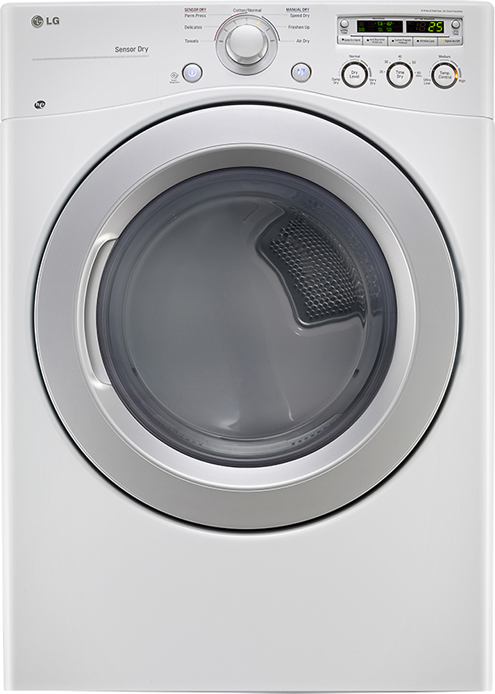 LG DLE3050W 7.3 CuFt White 27" Electric Dryer