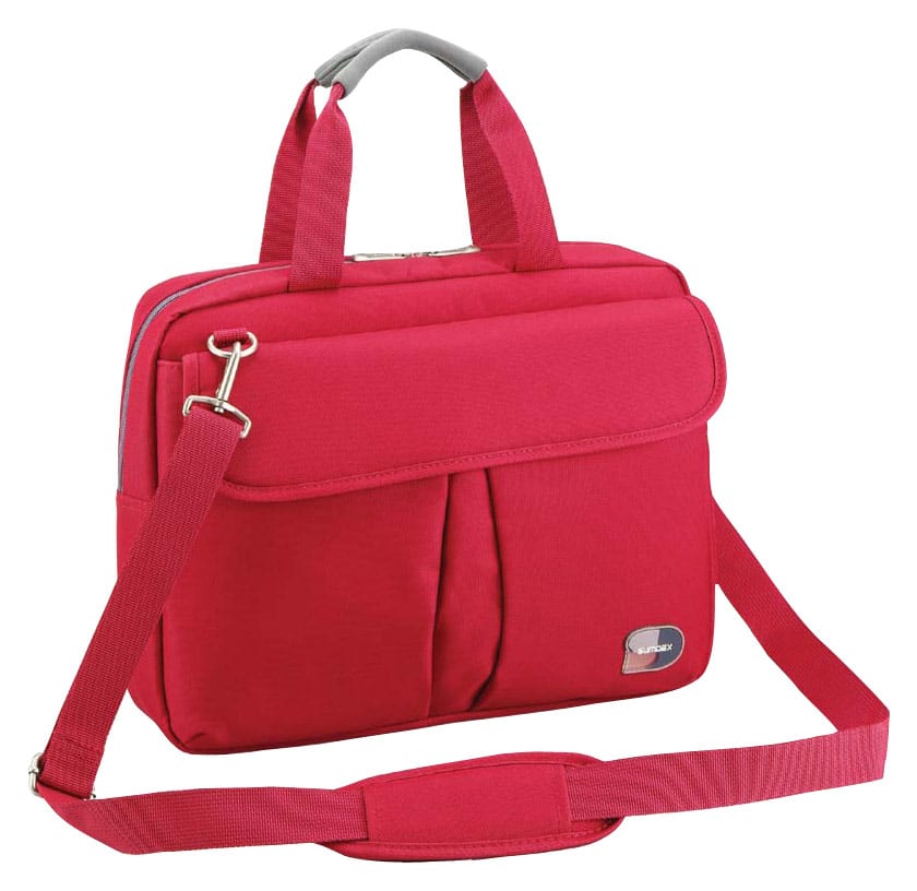 Sumdex - Passage Laptop Briefbag - Red - Larger Front