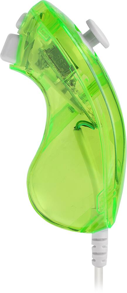 PDP - Rock Candy Light Chuck Controller for Nintendo Wii - Green - Left Zoom