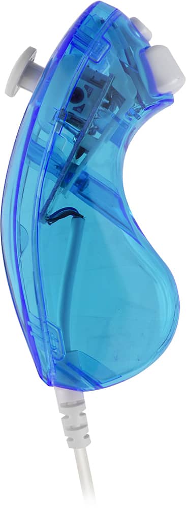 PDP - Rock Candy Light Chuck Controller for Nintendo Wii - Blue - Angle Zoom