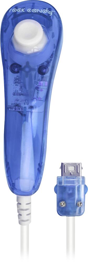PDP - Rock Candy Light Chuck Controller for Nintendo Wii - Blue - Front Zoom