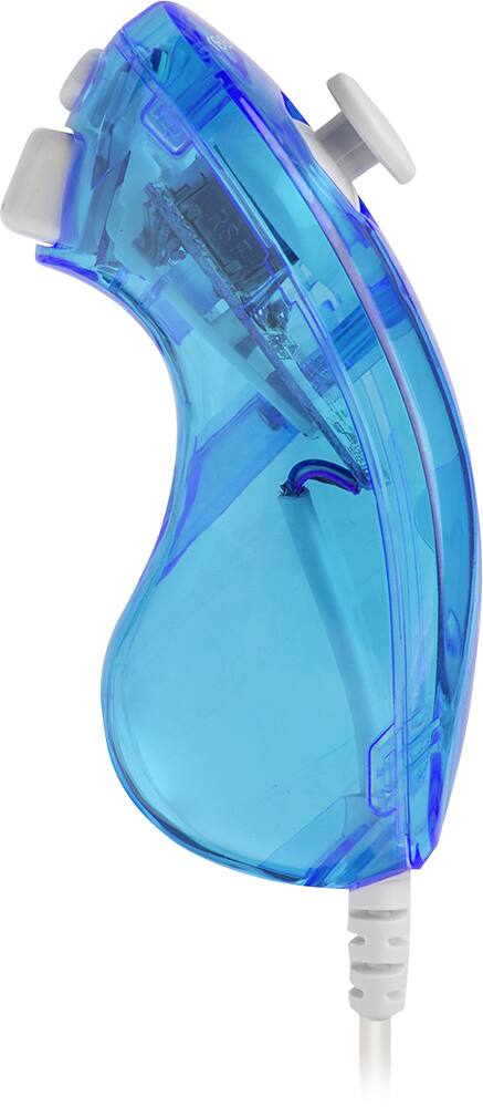 PDP - Rock Candy Light Chuck Controller for Nintendo Wii - Blue - Left Zoom