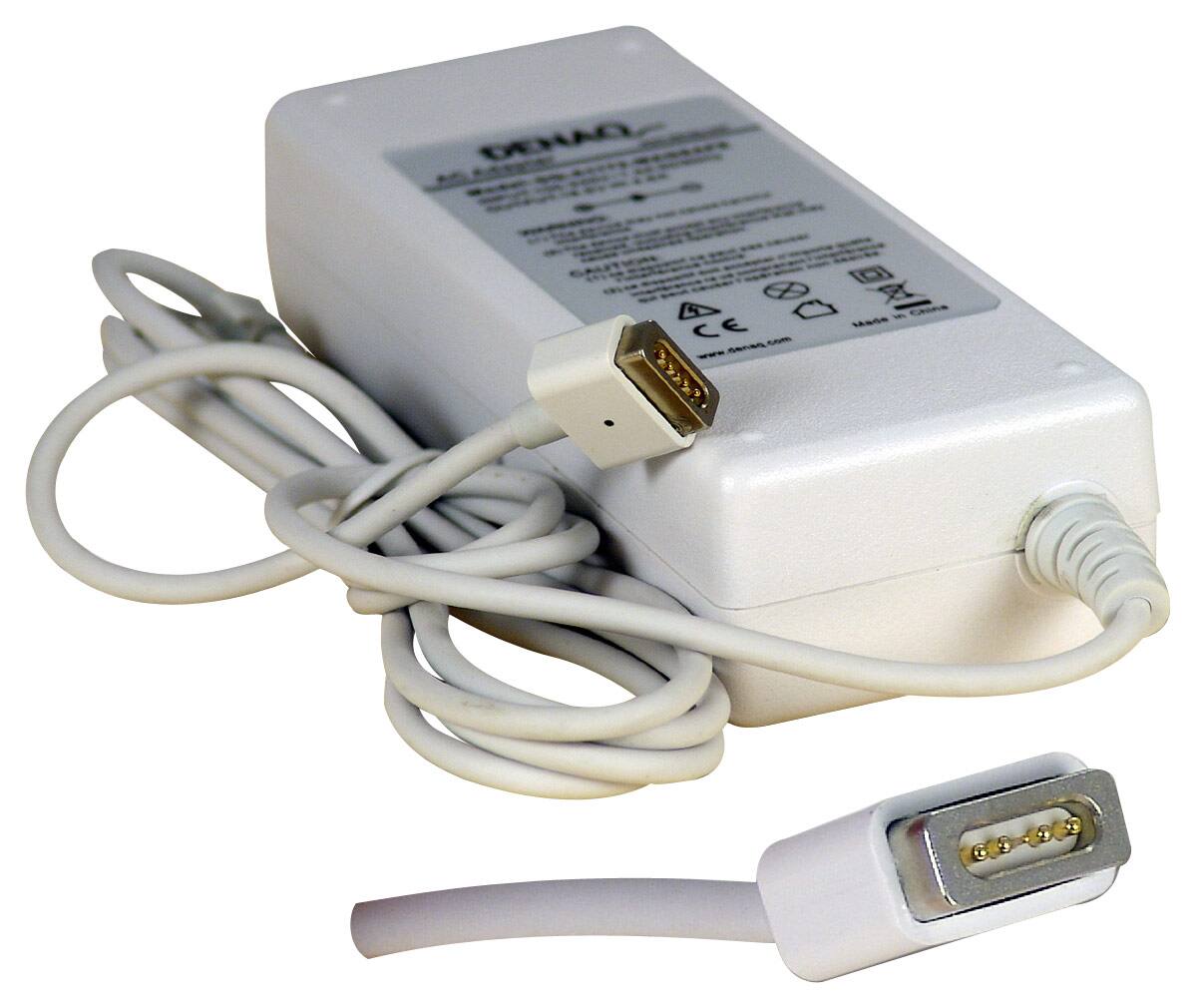 DENAQ - AC Power Adapter for Select Apple® MacBook® and MacBook Pro Laptops - White - Larger Front