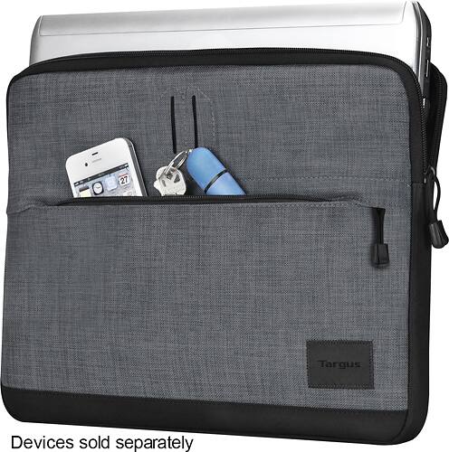 Targus - Strata Chromebook Sleeve - Gray - Alternate View 1