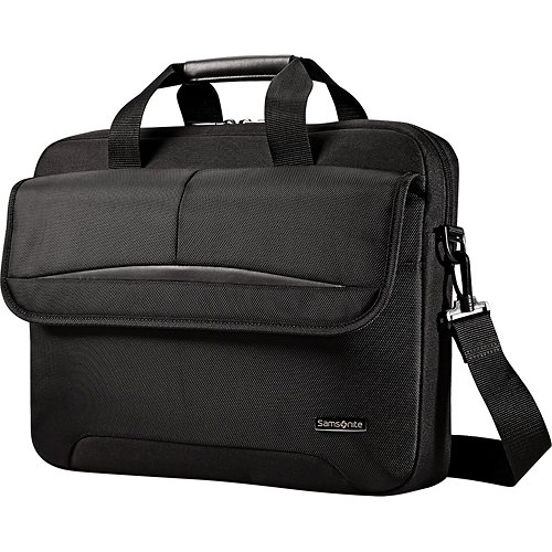 black samsonite briefcase