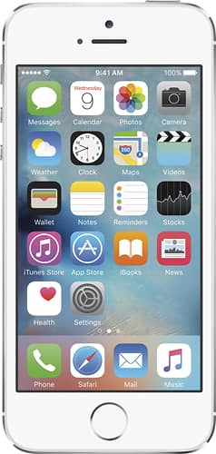 Apple - iPhone 5s 16GB Cell Phone - Silver (Verizon Wireless) Apple - iPhone 5s 16GB Cell Phone - Silver (Verizon Wireless)