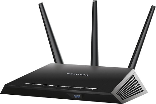 NETGEAR - Nighthawk Dual-Band Wireless-AC Router with 4-Port Ethernet Switch