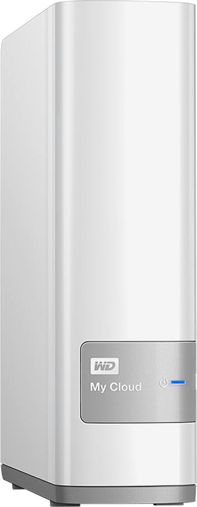 WD - My Cloud 3TB External Hard Drive (NAS) - White - Angle Zoom