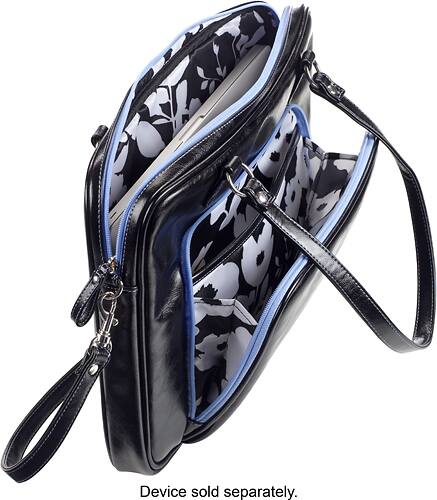 Studio C - Mint to Be Ladies' Laptop Tote - Black/Mint - Alternate View 1