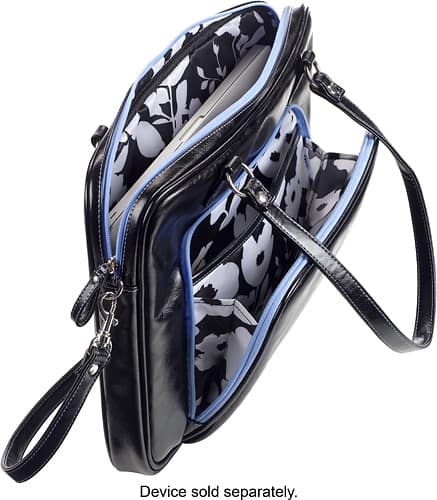 Studio C - Mint to Be Ladies' Laptop Tote - Black/Mint - Alternate View 1