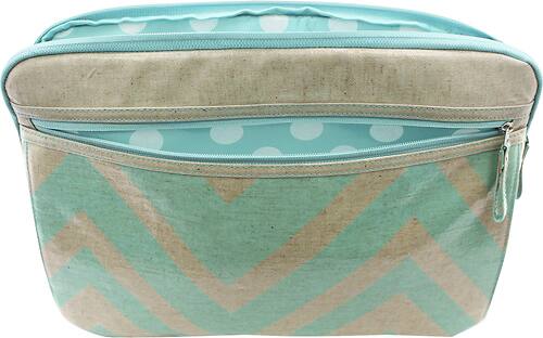 Studio C - Chevron and On Laptop Sleeve - Linen/Aqua - Alternate View 13