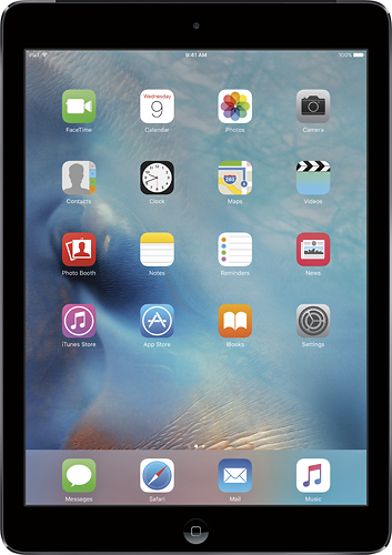 Apple - iPad® Air with Wi-Fi - 16GB - Space Gray - Larger Front