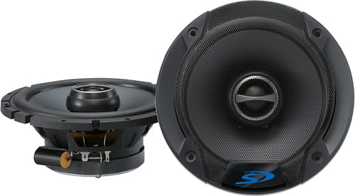 Alpine - 6-1/2" 2-Way Coaxial Car Speakers with Poly-Mica Cones (Pair) - Black - Larger Front