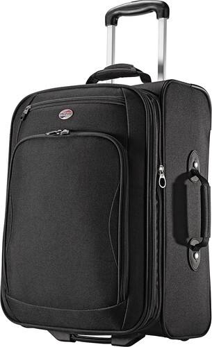 American Tourister - Splash 2 25" Expandable Wheeled Upright Suitcase - Black - Larger Front