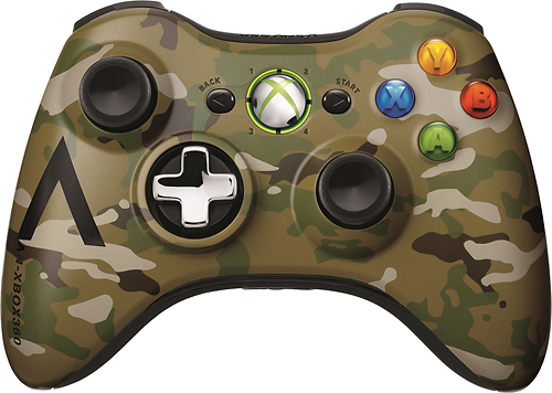BestBuy.com deals on Microsoft Camouflage Wireless Controller for Xbox 360