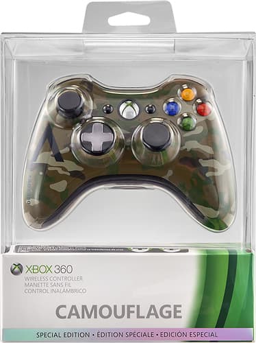 Microsoft - Special Edition Camouflage Wireless Controller for Xbox 360 - Camouflage - Alternate View 11