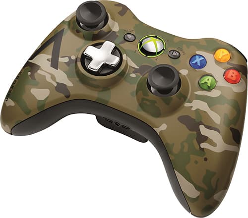 Microsoft - Special Edition Camouflage Wireless Controller for Xbox 360 - Camouflage - Alternate View 12