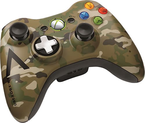 Microsoft - Special Edition Camouflage Wireless Controller for Xbox 360 - Camouflage - Alternate View 14