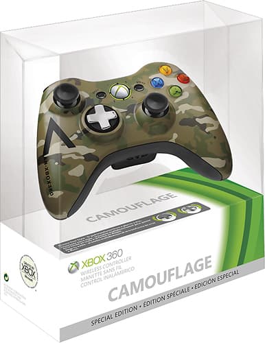 Microsoft - Special Edition Camouflage Wireless Controller for Xbox 360 - Camouflage - Alternate View 15