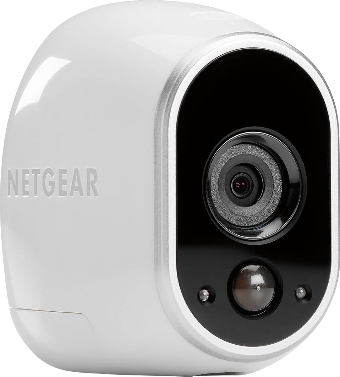 NETGEAR - Arlo Smart Home Indoor/Outdoor Wireless High-Definition IP Security Camera - White/Black - Angle Zoom