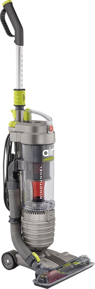Hoover - WindTunnel Air HEPA Bagless Upright Vacuum - Silver/Green - Angle Zoom