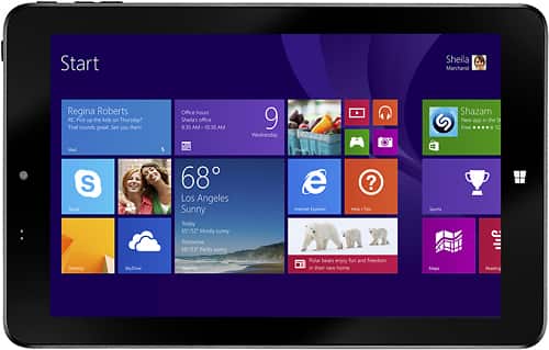 Insignia - Tablet - 8" - Intel Atom - 32GB - Black - Larger Front