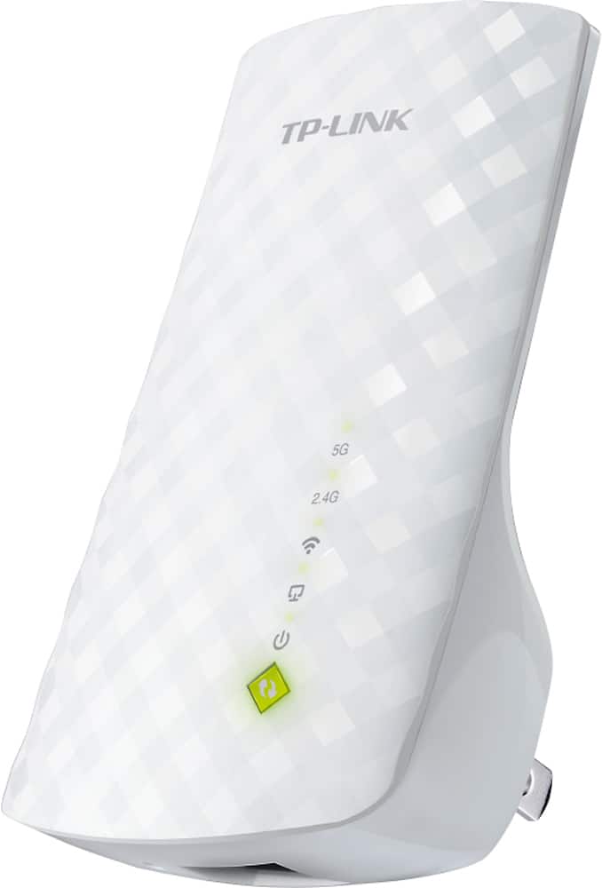 TP-LINK - Wireless AC750 Wall Plug Universal Wi-Fi Range Extender - White - Front Zoom