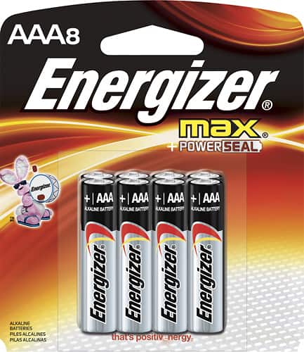 Energizer - MAX AAA Batteries (8-Pack) - Silver - Larger Front