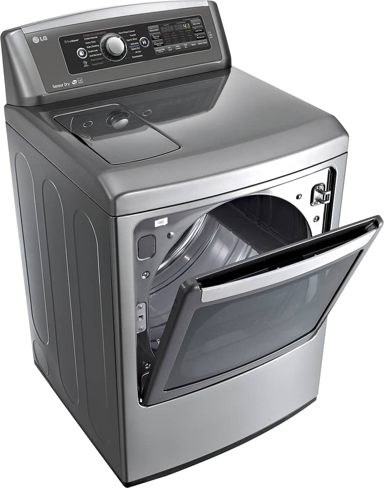 Best Buy LG EasyLoad 7 3 Cu Ft 14 Cycle Steam Gas Dryer Graphite