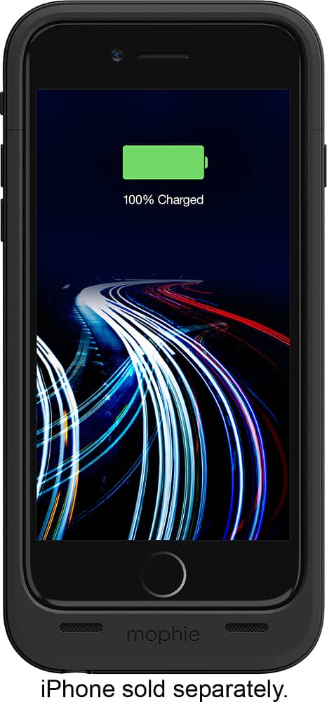 mophie - Juice Pack Ultra Battery Case for Apple® iPhone® 6 and 6s - Black - Front Zoom