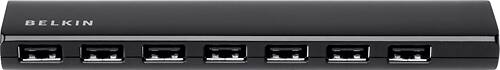 Belkin - 7-port USB Hub - Black - Larger Front