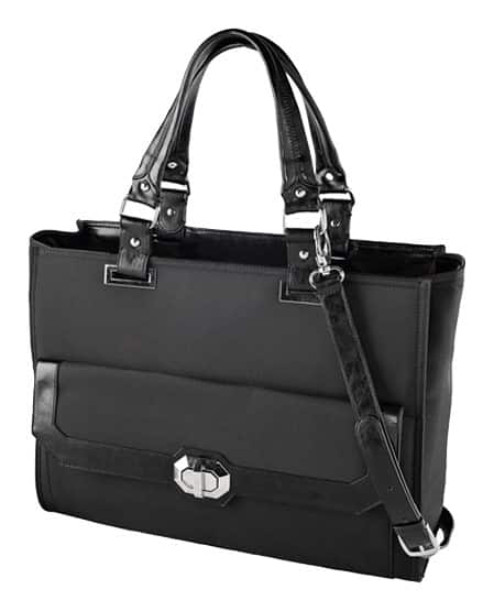 Francine Collections - Madison Laptop Case for 15" Apple® MacBook® Pro - Black - Larger Front