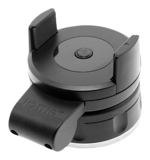 iOttie - Easy Flex 2 Car Mount/Desk Stand for Select Apple® iPhone® Models - Black - Angle