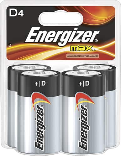 Energizer - D Batteries (4-Pack) - Larger Front