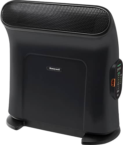 Honeywell - Portable Electric Ceramic Heater - Black - Angle