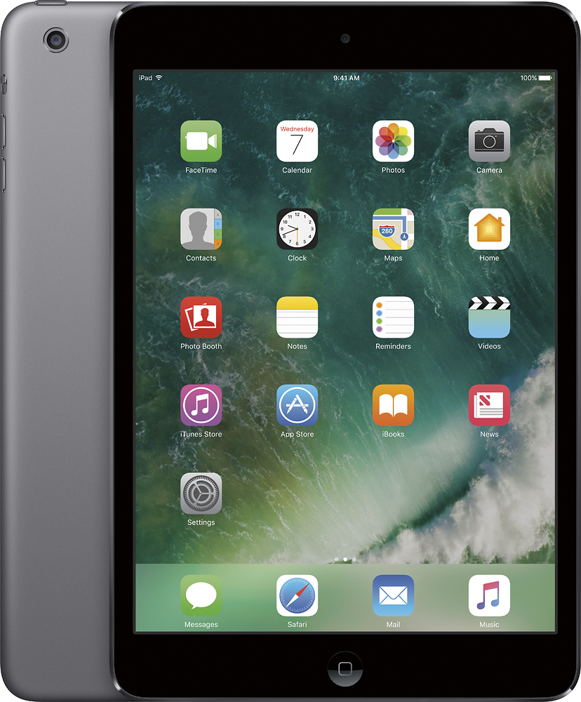 Apple - iPad® mini 2 with Wi-Fi - 32GB - Space Gray - Angle Zoom