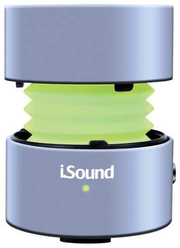 iSound - Fire Glow Portable Speaker - Silver - Larger Front