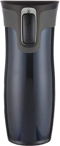Contigo - 16-Oz. AUTOSEAL West Loop Stainless Travel Mug with Open-Access Lid - Midnight Blue - Larger Front