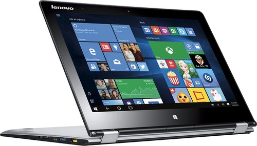 Lenovo - Yoga 3 2-in-1 11.6" Touch-Screen Laptop - Intel Core M - 8GB Memory - 256GB Solid State Drive - Black - Larger Front