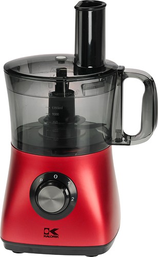 Kalorik 8 Cup Food Processor With 7 Attachments - Red + 5% Staples.com Credit