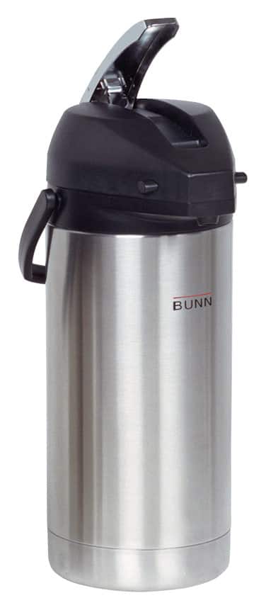 BUNN - 3-7/8L Commercial Airpot - Stainless-Steel - Angle