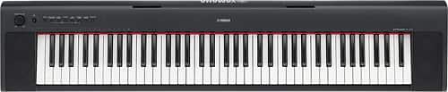 Yamaha - Piaggero Teclado portátil con 76 teclas de tamaño completo sensibles al tacto - Negro - Vista frontal más grande