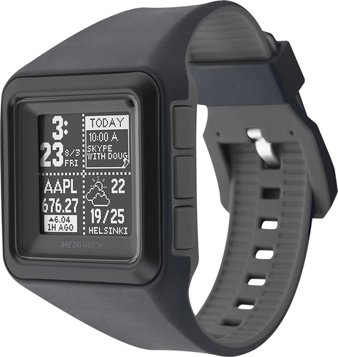 MetaWatch MW3007 STRATA Watch for Apple iPhone 4S and 5 and Select Android Mobile Phones - Stealth