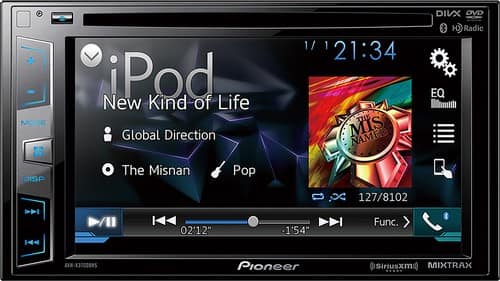 Pioneer - CD/DVD - Built-In Bluetooth - Built-In HD Radio - In-Dash Receiver - Multi - Larger Front