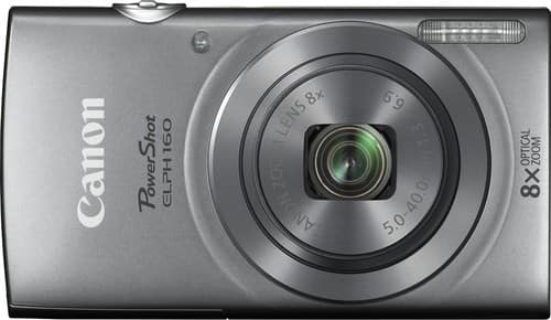 Canon - PowerShot ELPH 160 20.0-Megapixel Digital Camera - Silver - Larger Front