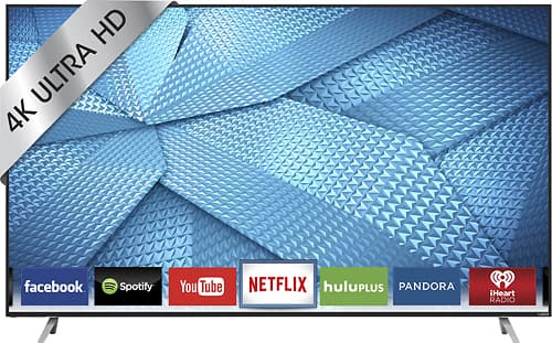 VIZIO - 55" Class (55" Diag.) - LED - 2160p - Smart - 4K Ultra HD TV - Metallic Gray - Larger Front