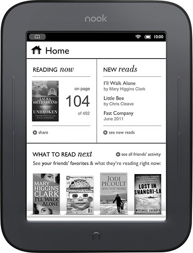 Barnes & Noble - NOOK Simple Touch - 2GB - Larger Front