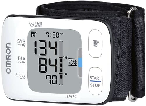 Omron - 7 SERIES Wrist Blood Pressure Monitor - White - Angle
