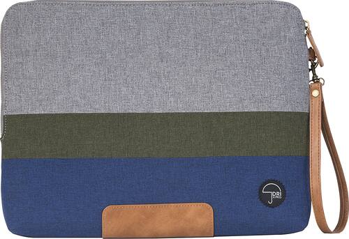 PKG - Slouch Laptop Sleeve - Blue/Green/Gray - Larger Front